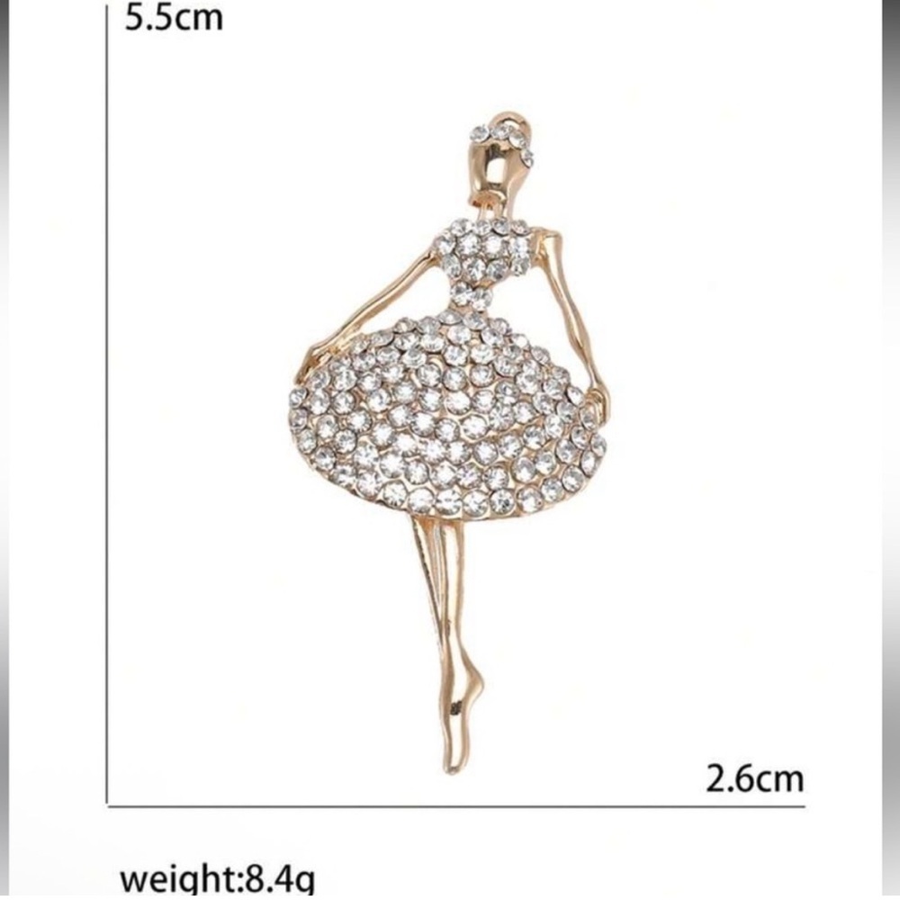 Aurora Ballet Pave Crystal
Couture Brooch - Picture 5 of 5